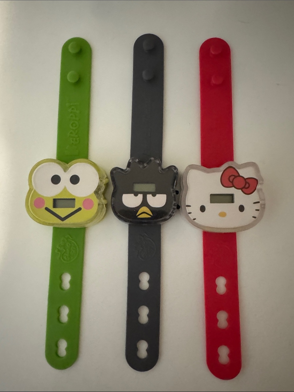 Sanrio Kids Character Slap Watches in Red, Green & Black